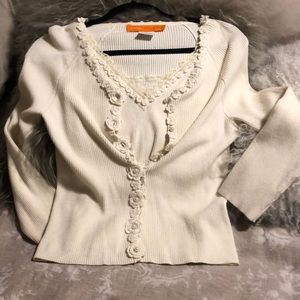 Cynthia Steffe layered elegant cream sweaters sm